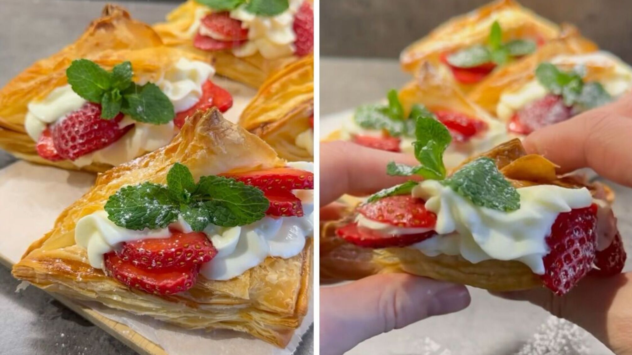 Рецепт слойок-трикутничків