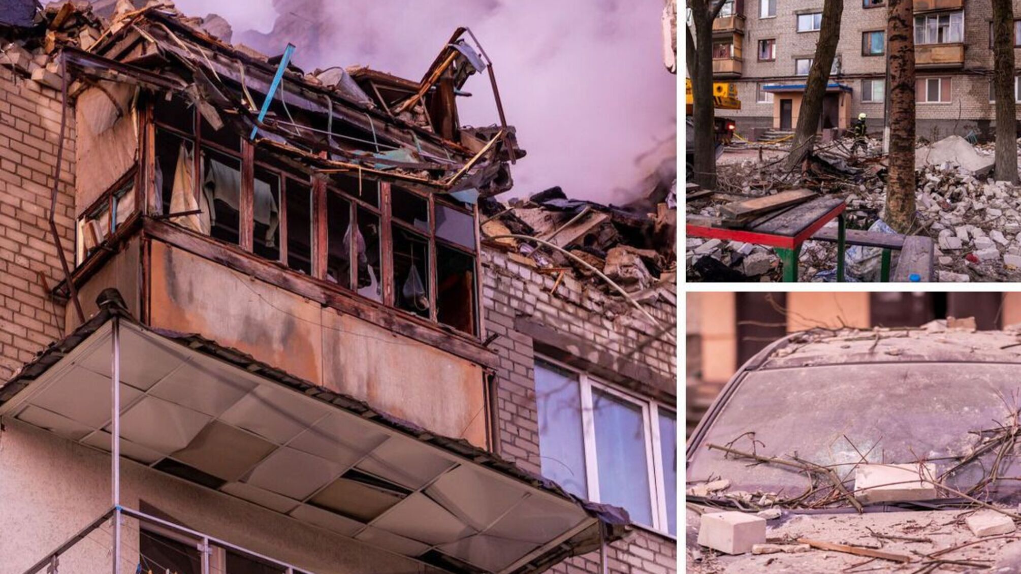 Ночной обстрел Днепра