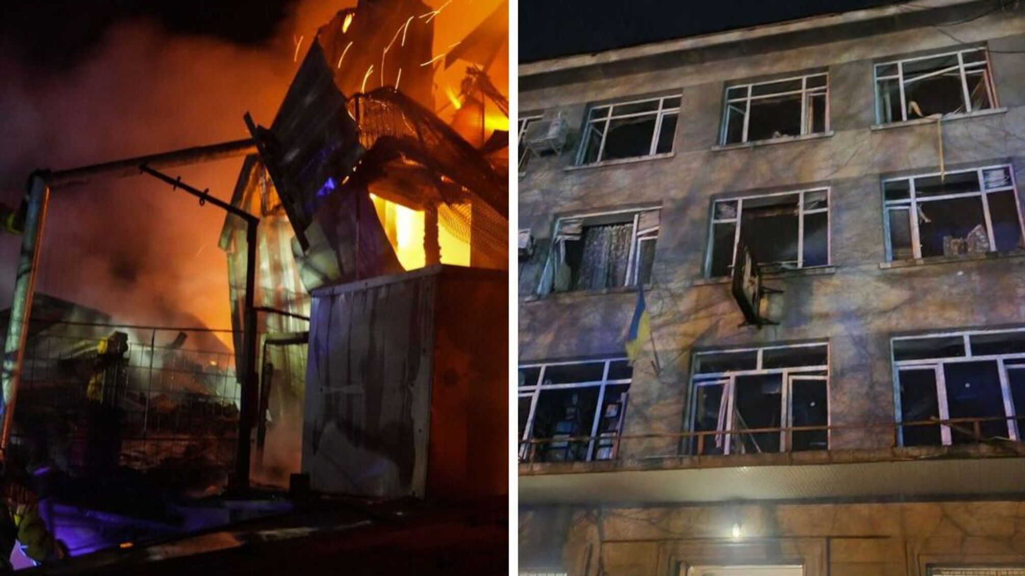 Ночная атака россиян: в Одессе и Николаеве есть попадания, в Винницкой области — пожар на инфраструктурном объекте