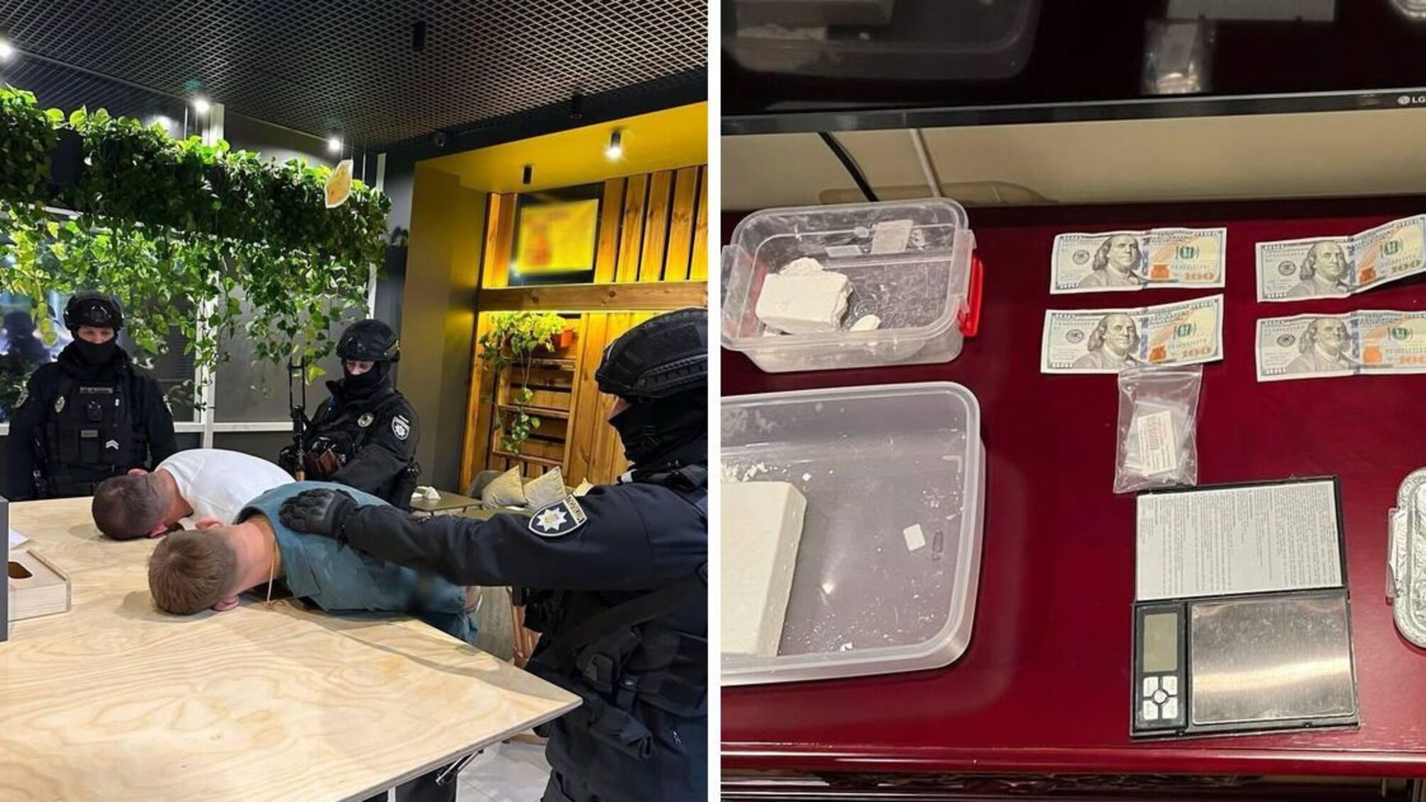 Полиция и наркогруппировка