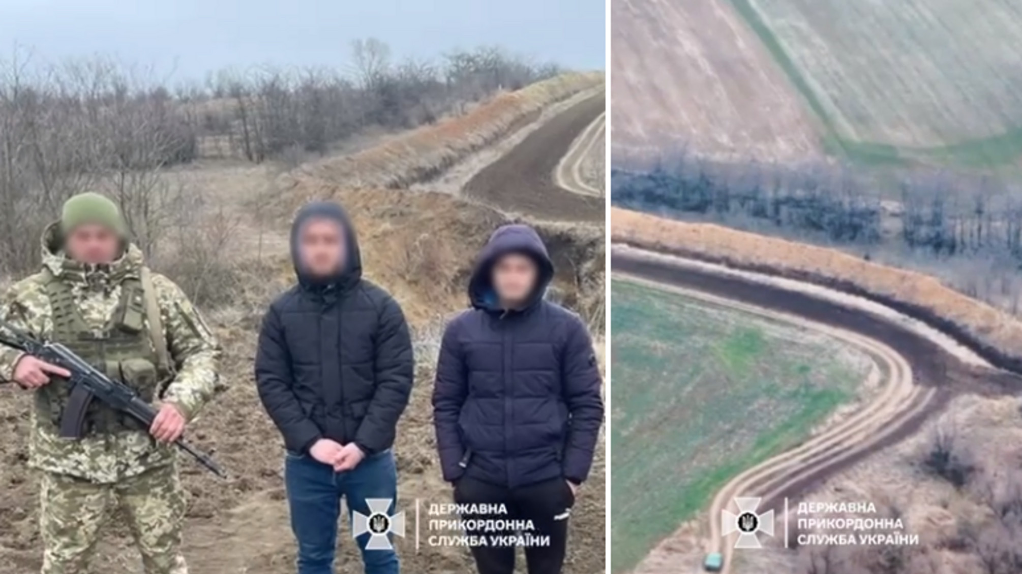 На границе с Молдовой двое уклонян провалились в ров: пограничникам пришлось их спасать