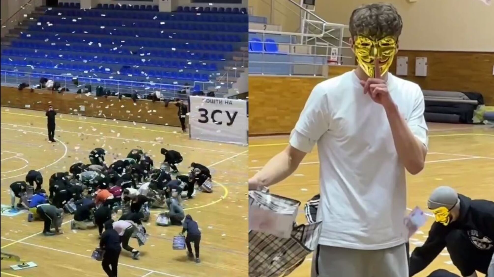 После того как млн гривен посыпался на зрителей, блоггер Поветкин призвал подписаться на него