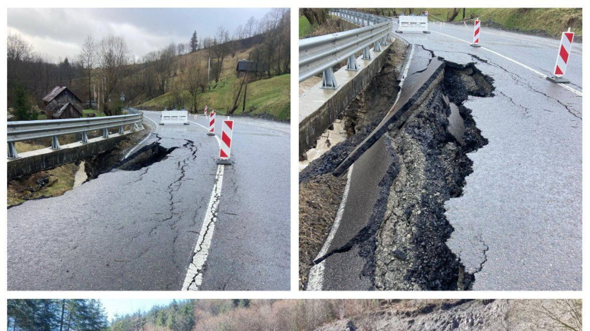 Наслідки негоди: Закарпатські дороги постраждали від оползнів