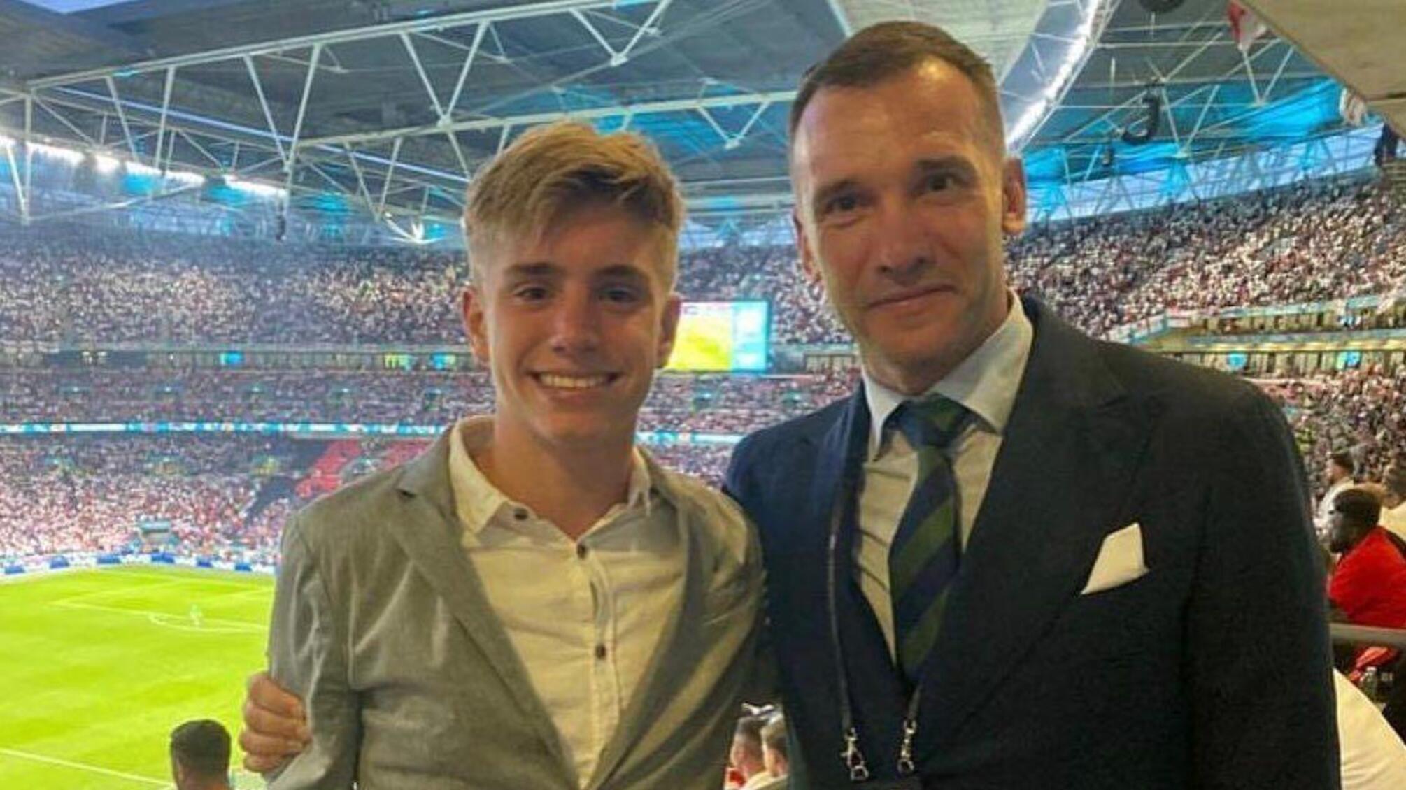 Андрій Шевченко з сином Крістіаном