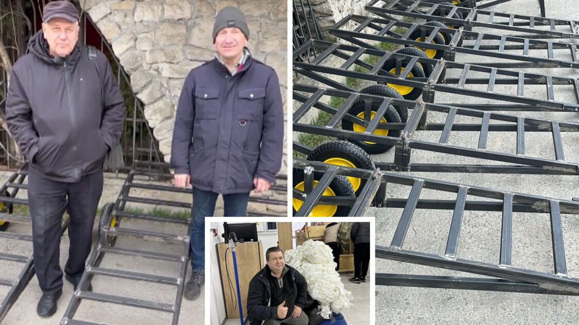 Изобретатели-волонтеры во Львове делают эвакуационные коляски для ВСУ