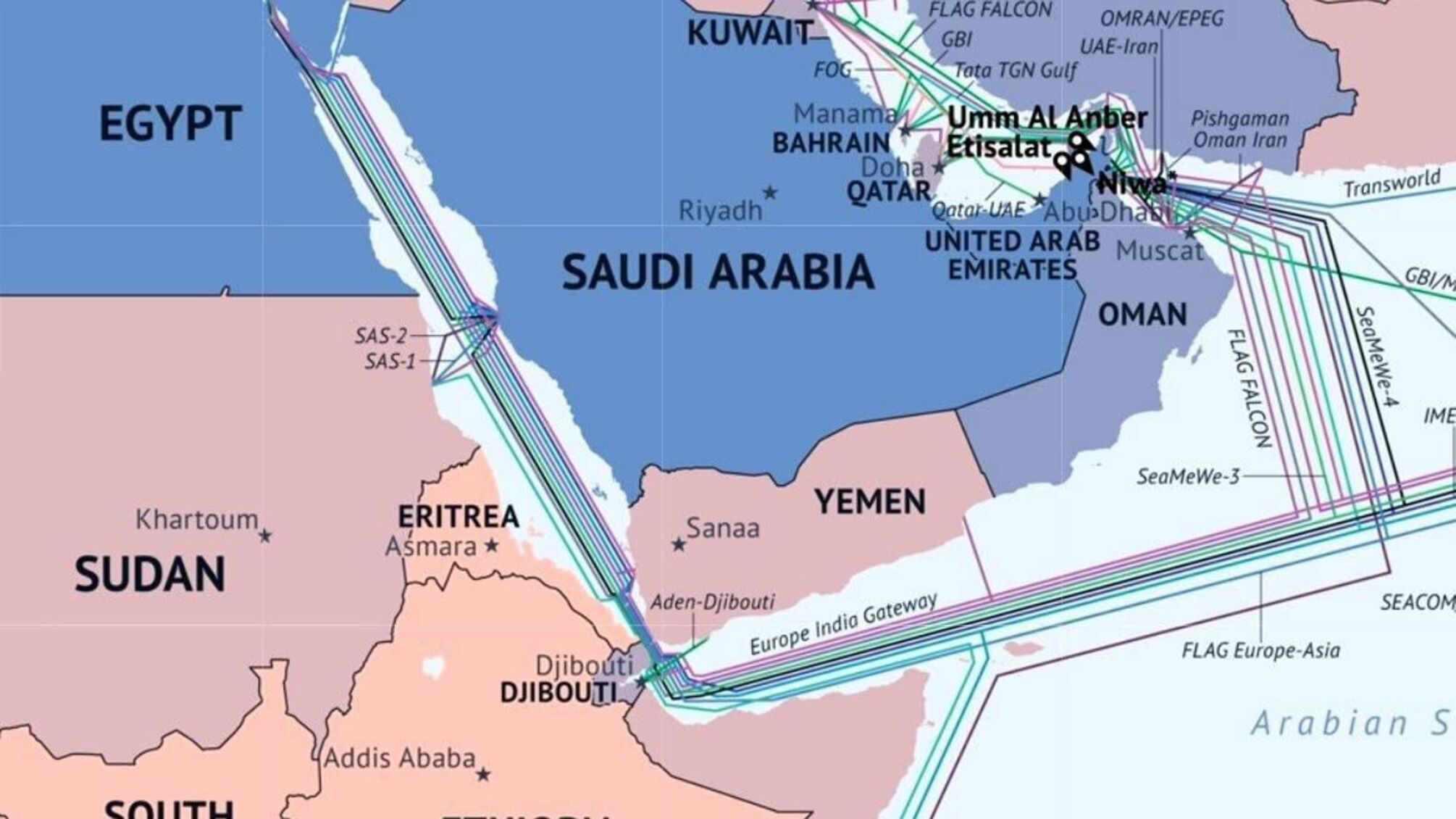 Хуситы угрожают уничтожением оптоволоконного кабеля в Красном море из-за действий Британии и США