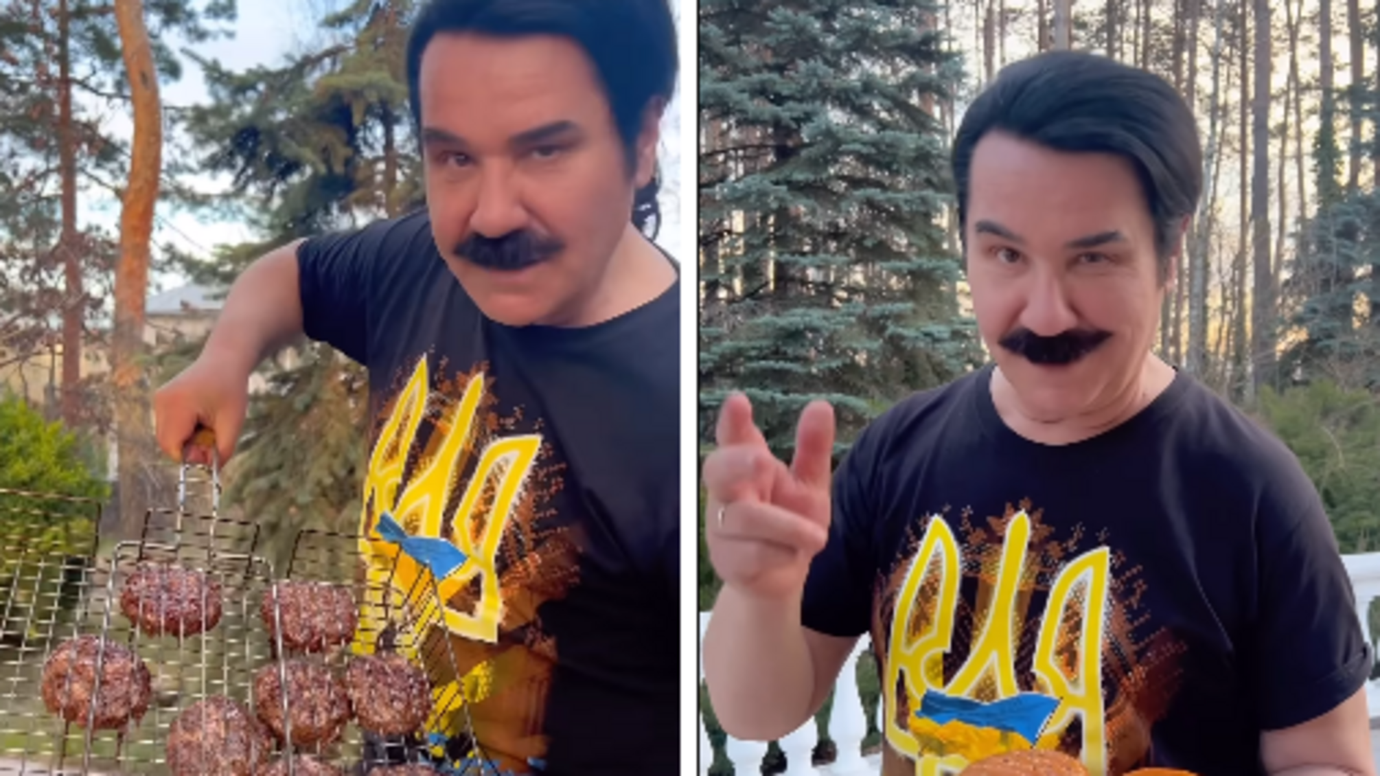 Павло Зібров показав, як вперше готував бургери 