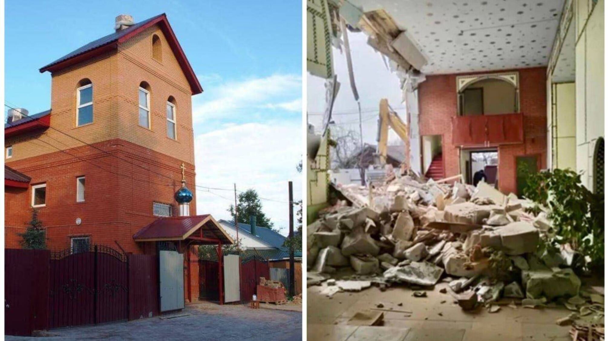 'Мешал покою': в россии снесли единственный храм православной церкви Украины