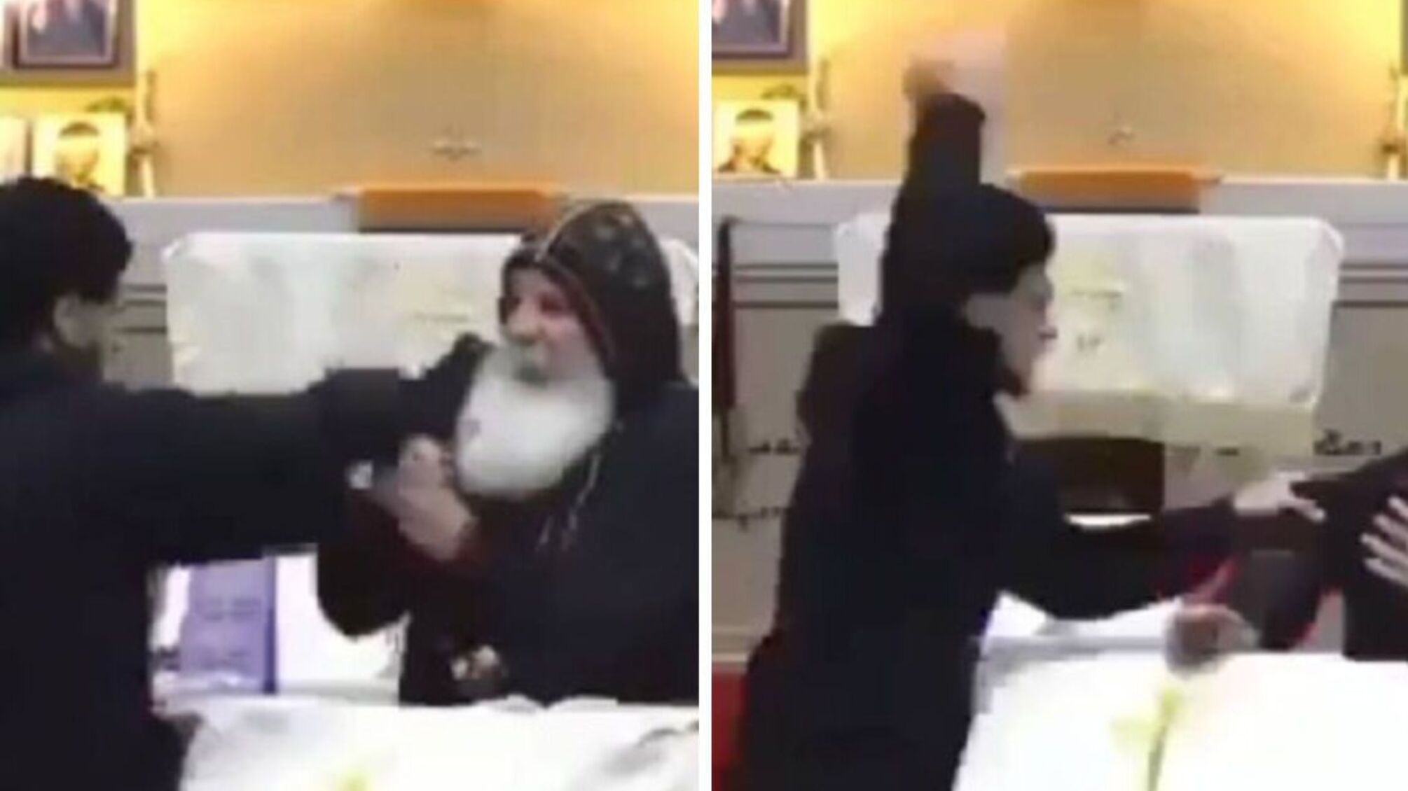 Нападающий и священник