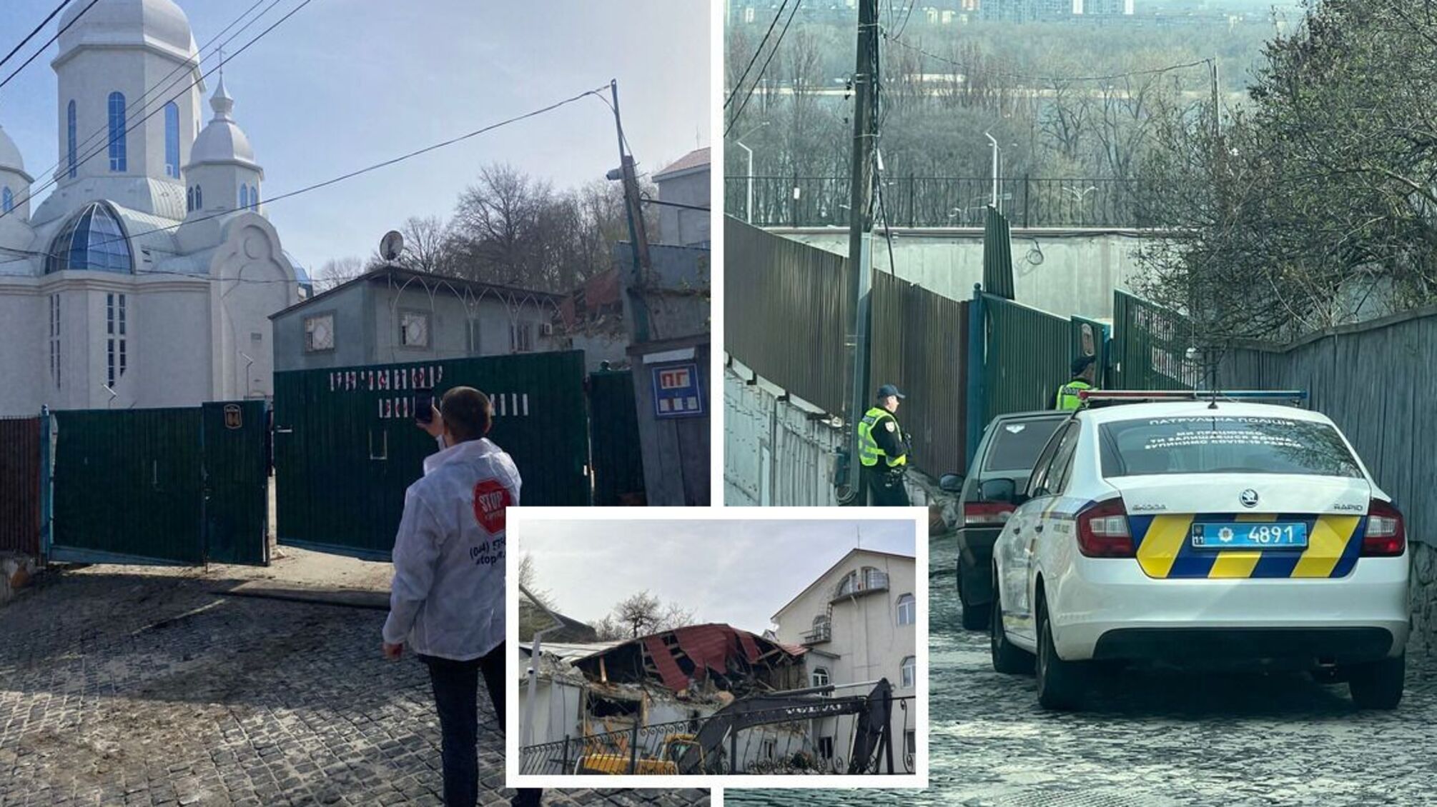 В Киеве сносят храм: прихожане заявляют о рейдерском захвате участка людьми экс-нардепа Дубового