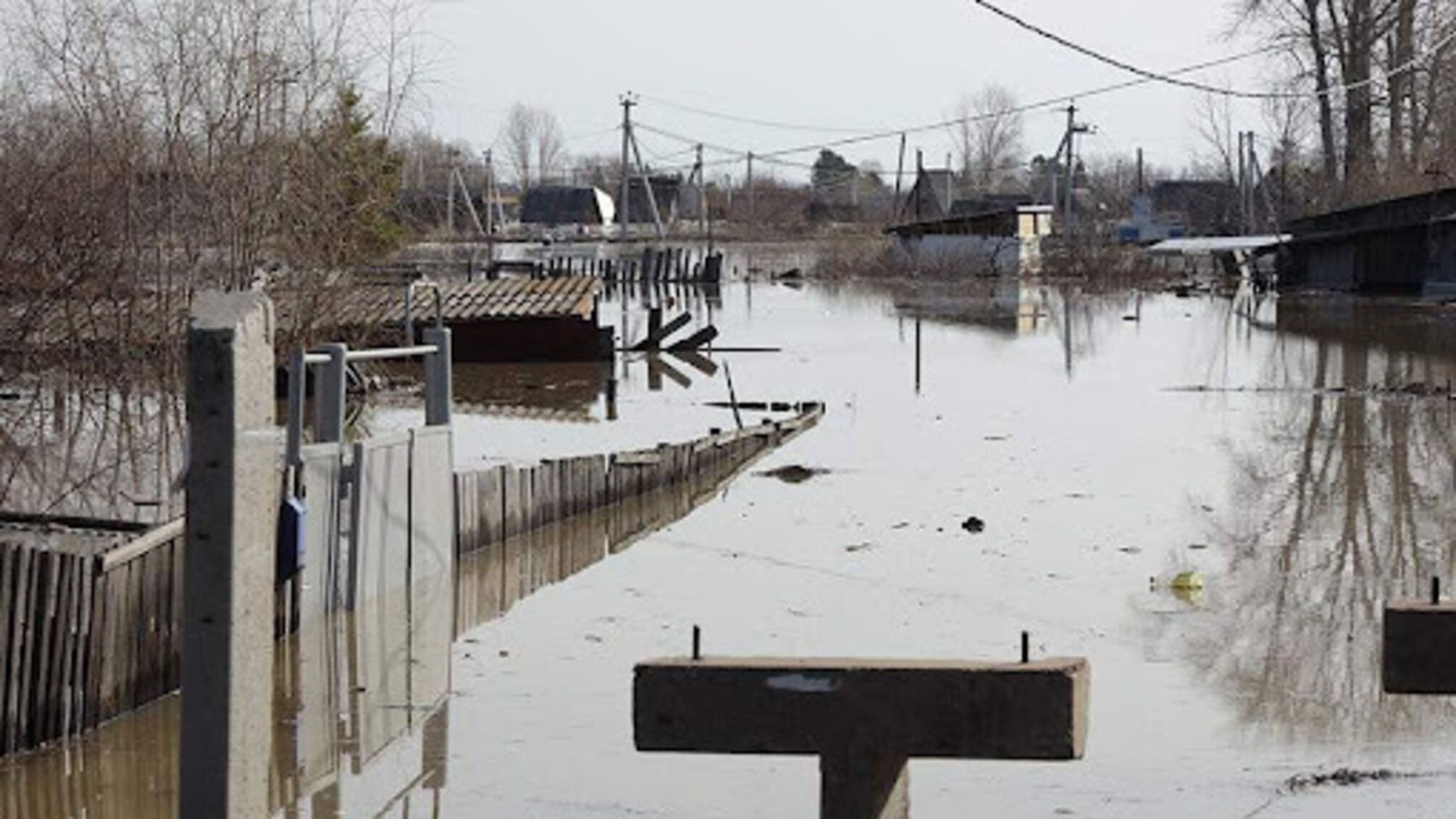 Уровень воды в реке Ишим Тюменской области вырос еще на 48 см за четыре часа
