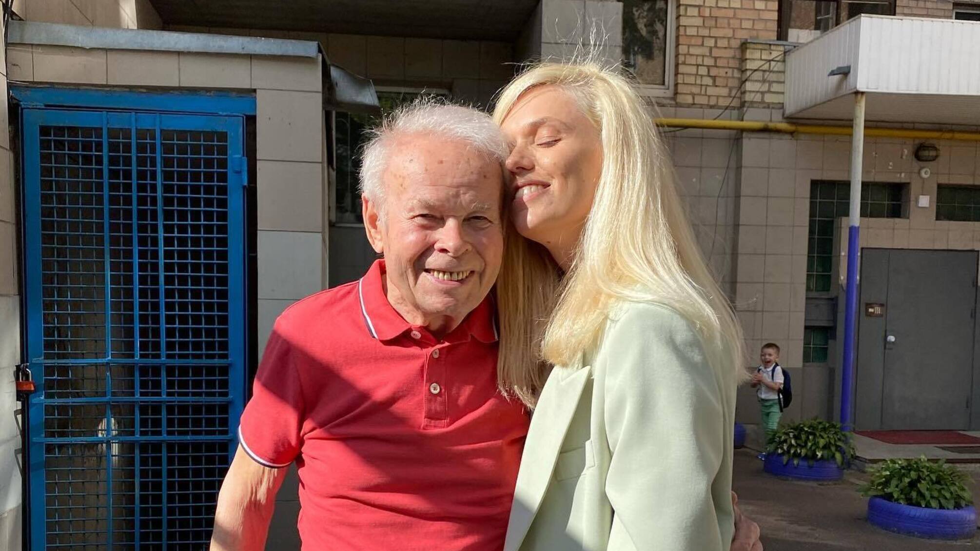 Ярослава Гресь з дідусем