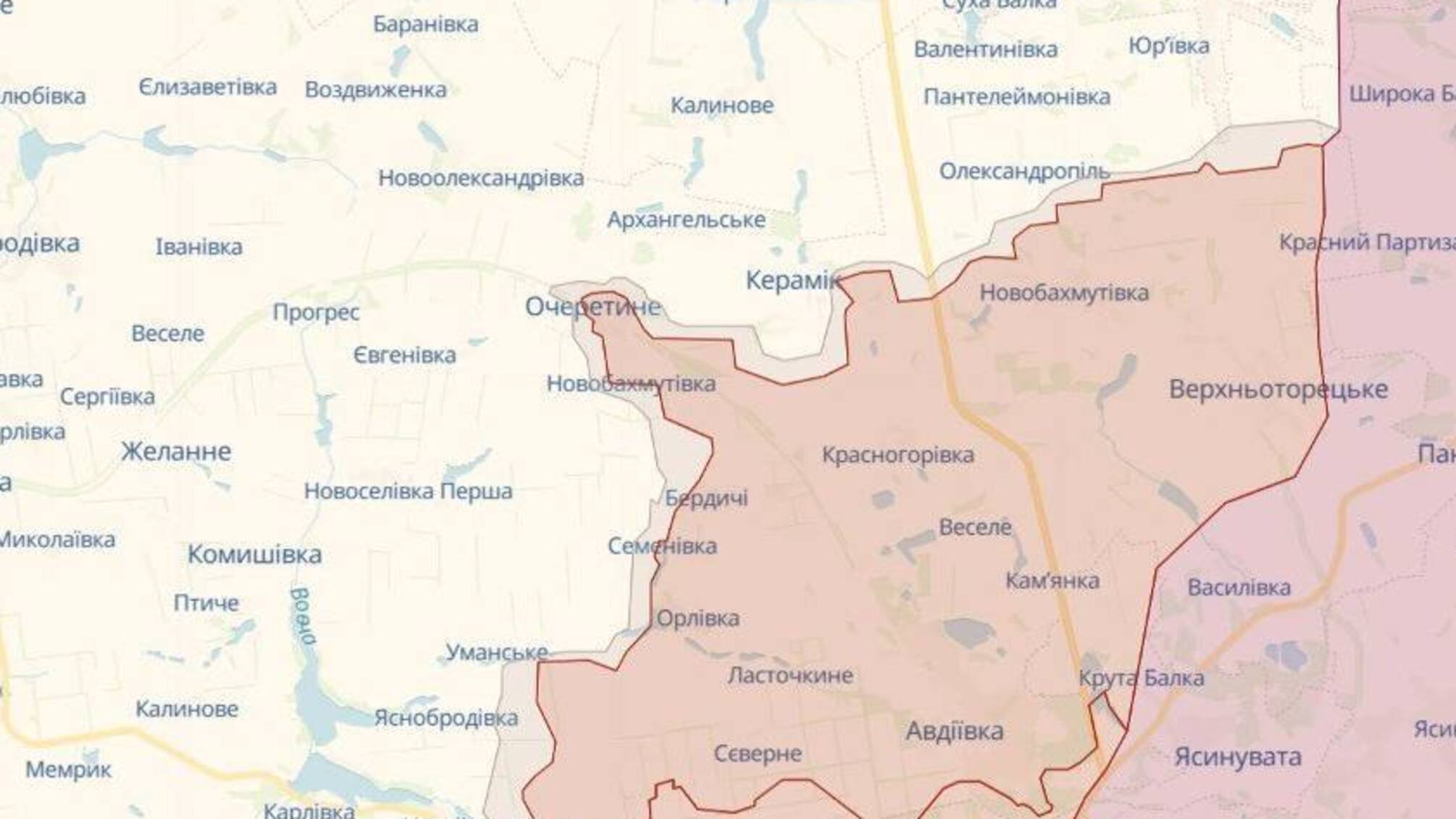 Російські війська просунулися у пʼятьох населених пунктах Донеччини