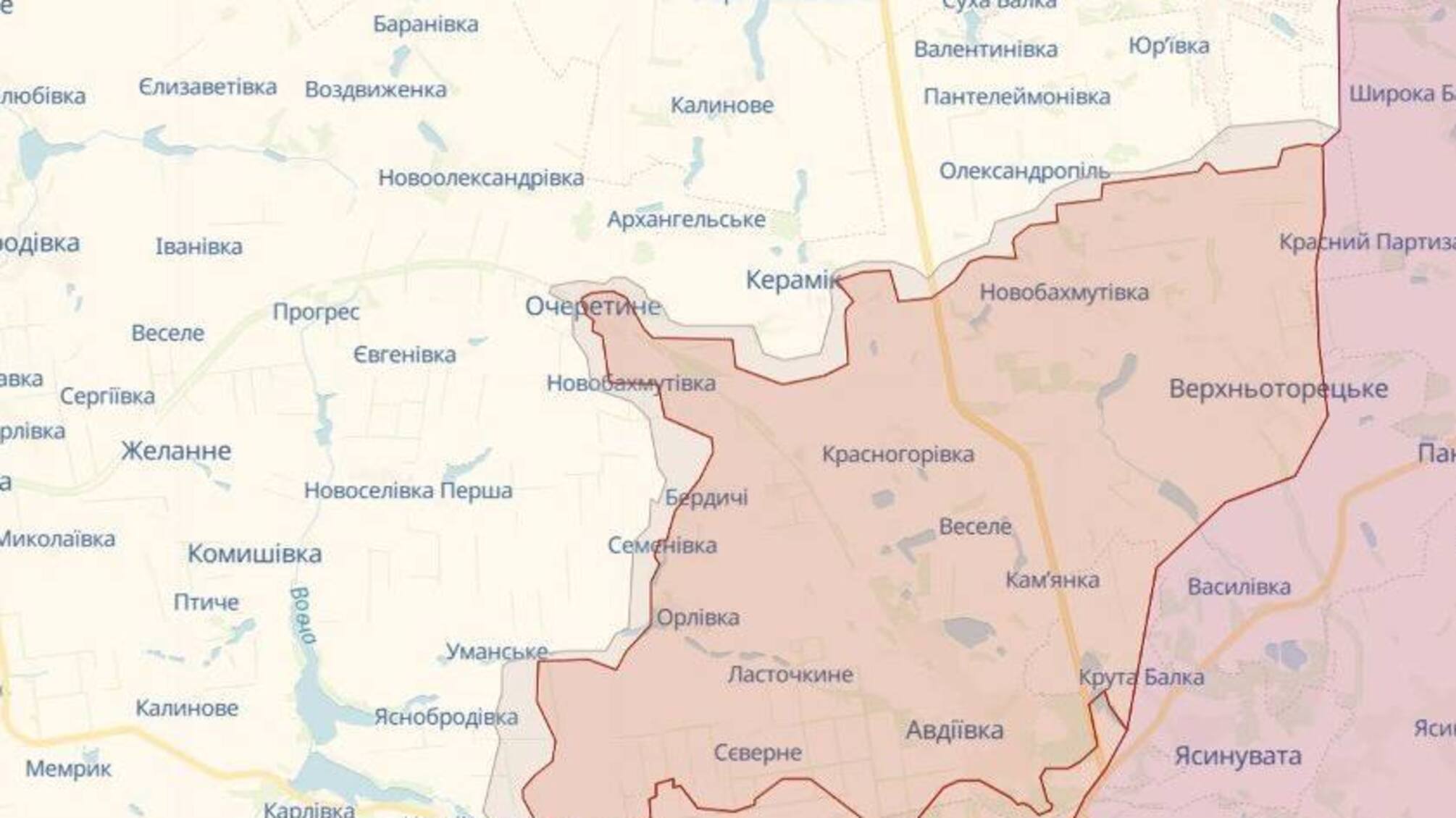 Мапа бойових дій