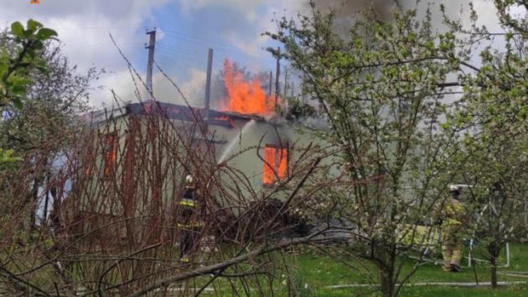 На Київщині сталася пожежа у житловому будинку