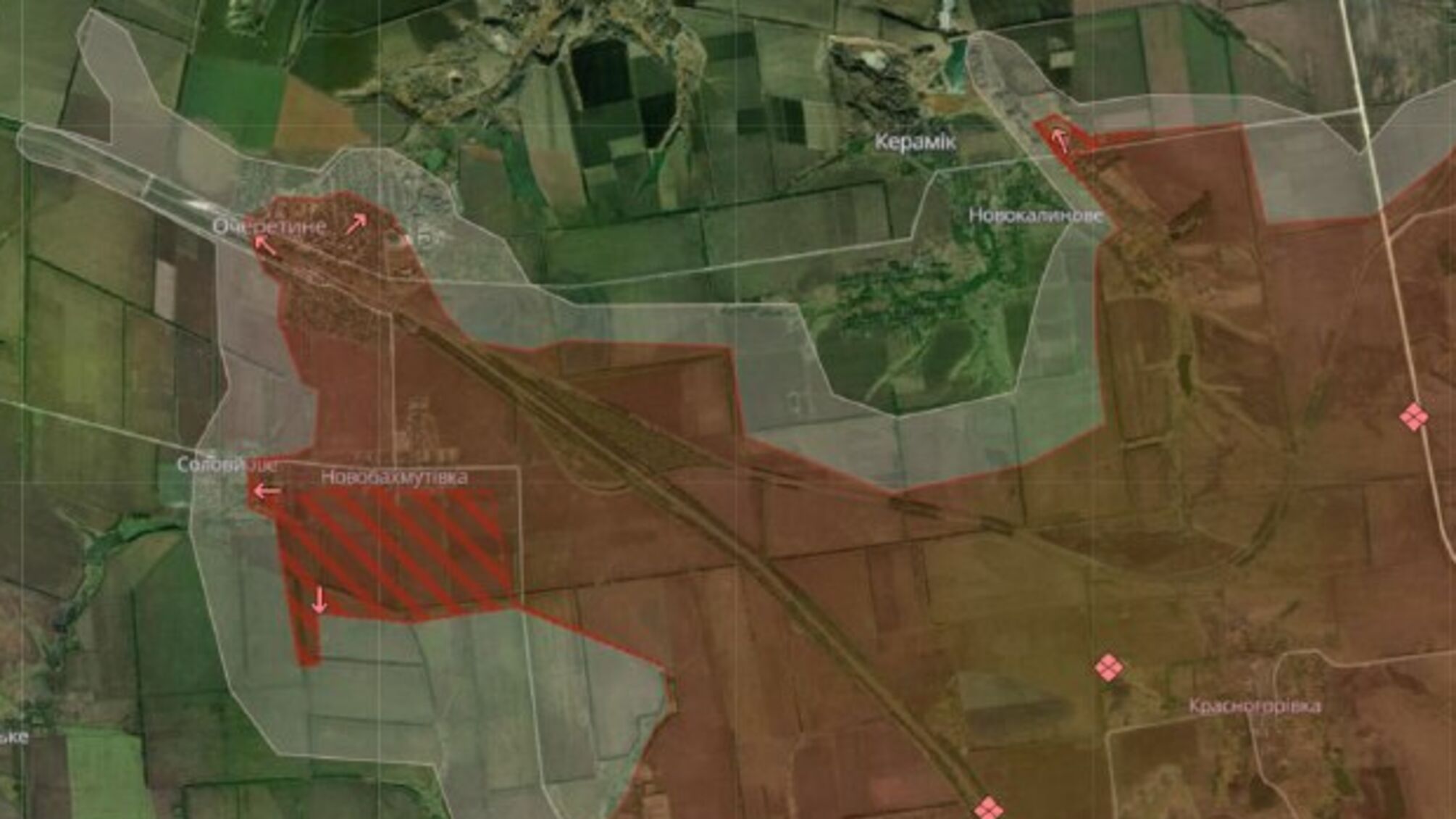 Російські війська просунулися в декількох населених пунктах Донеччини
