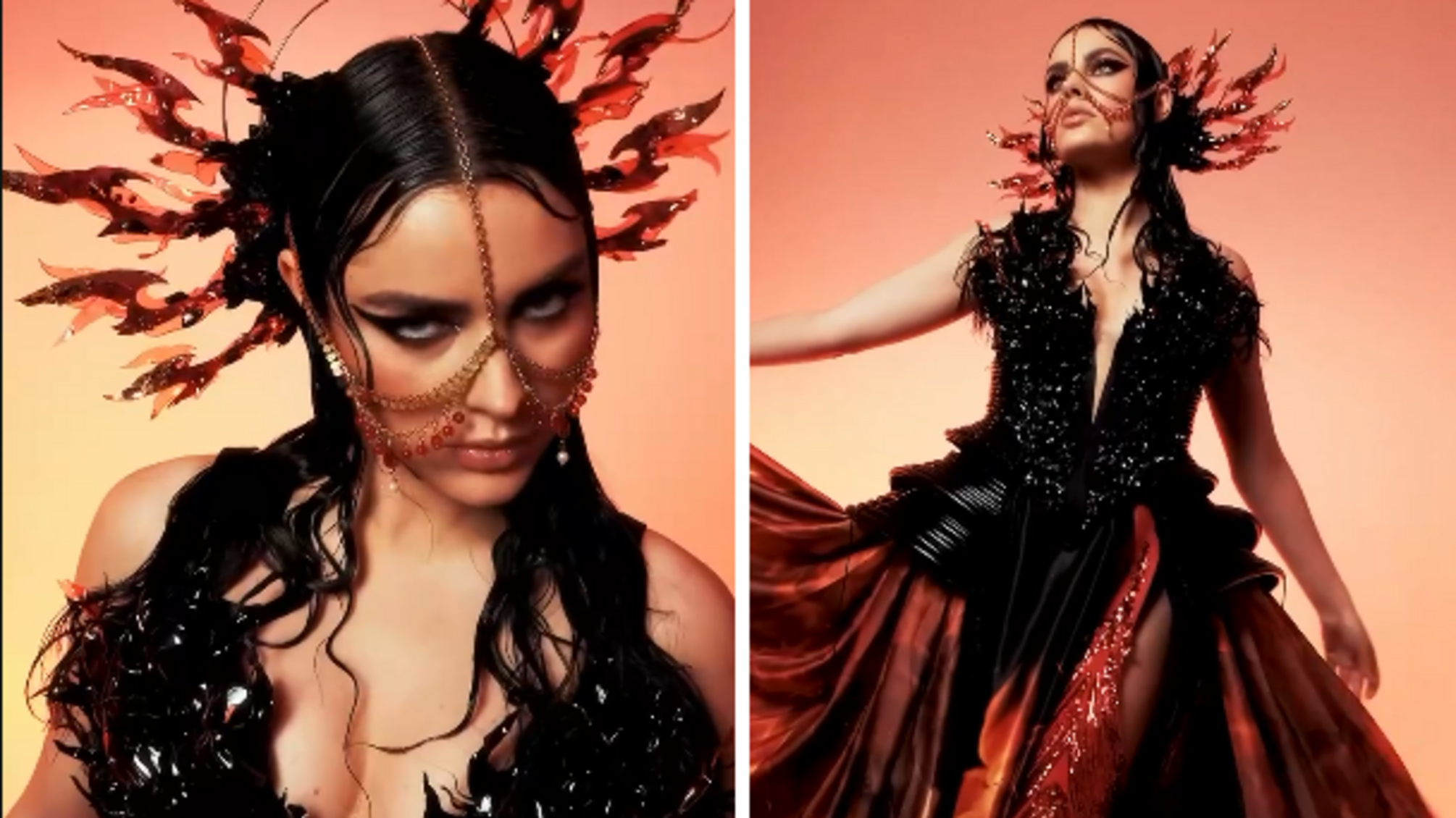 Пылающее платье