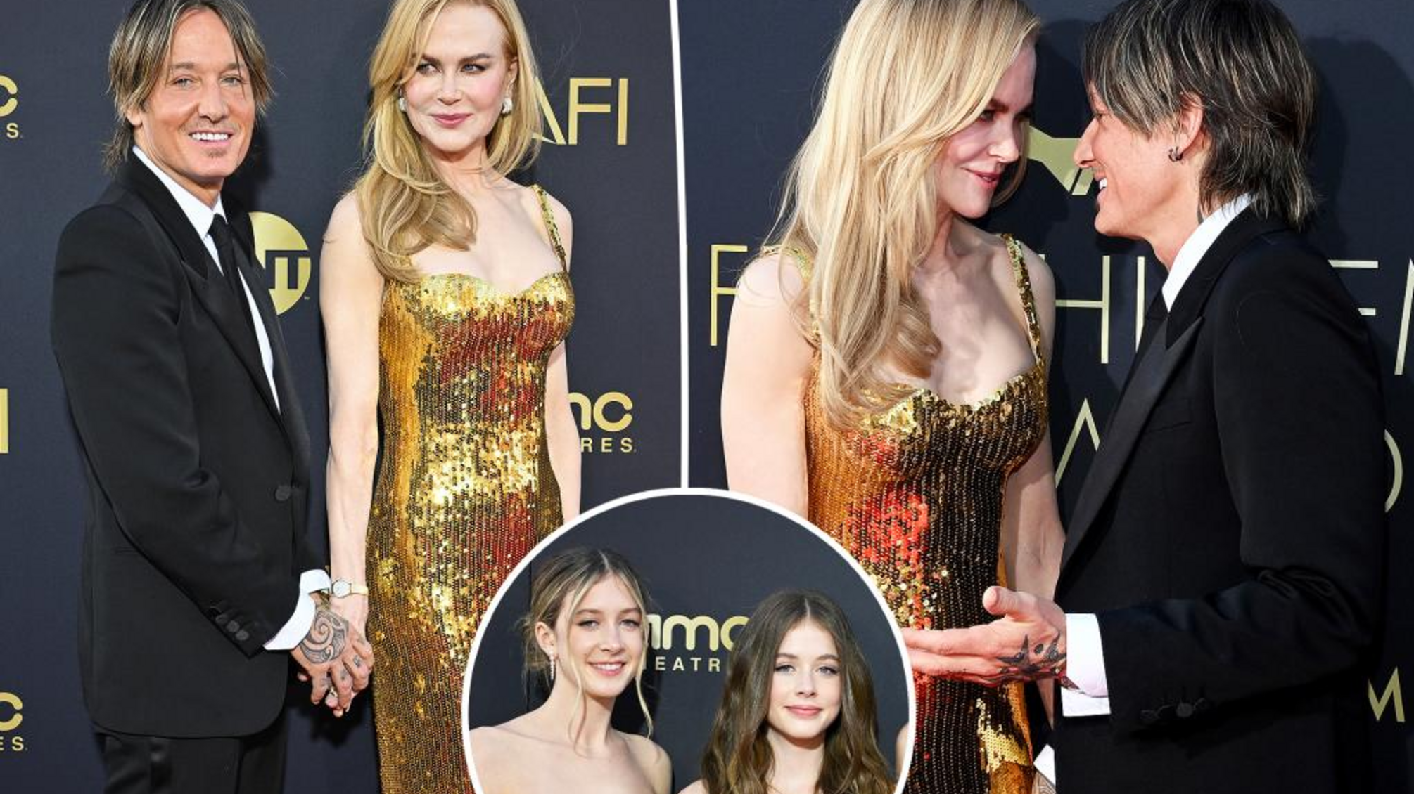 Николь Кидман и Кот Урбан вместе с дочками появились на красной дорожке