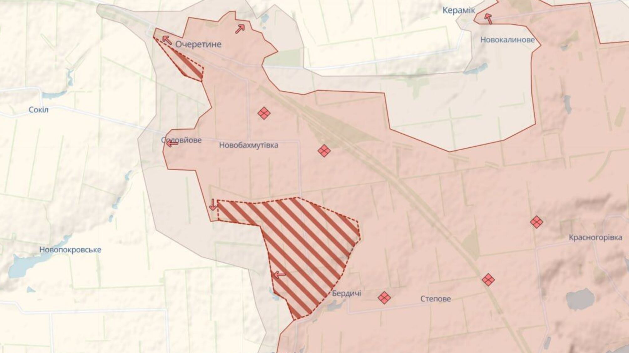Карта боевых действий