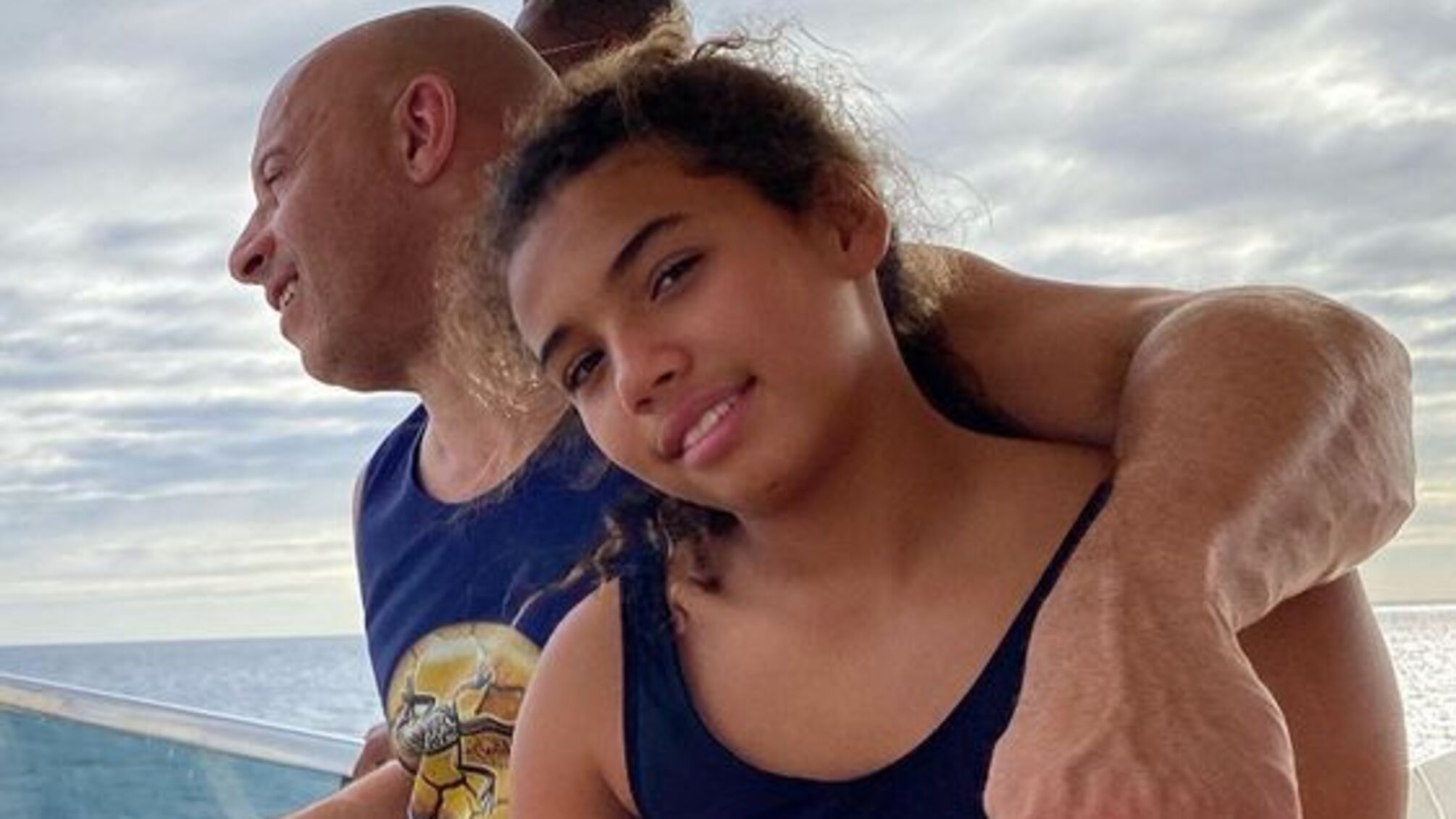 Вин Дизель с дочерью