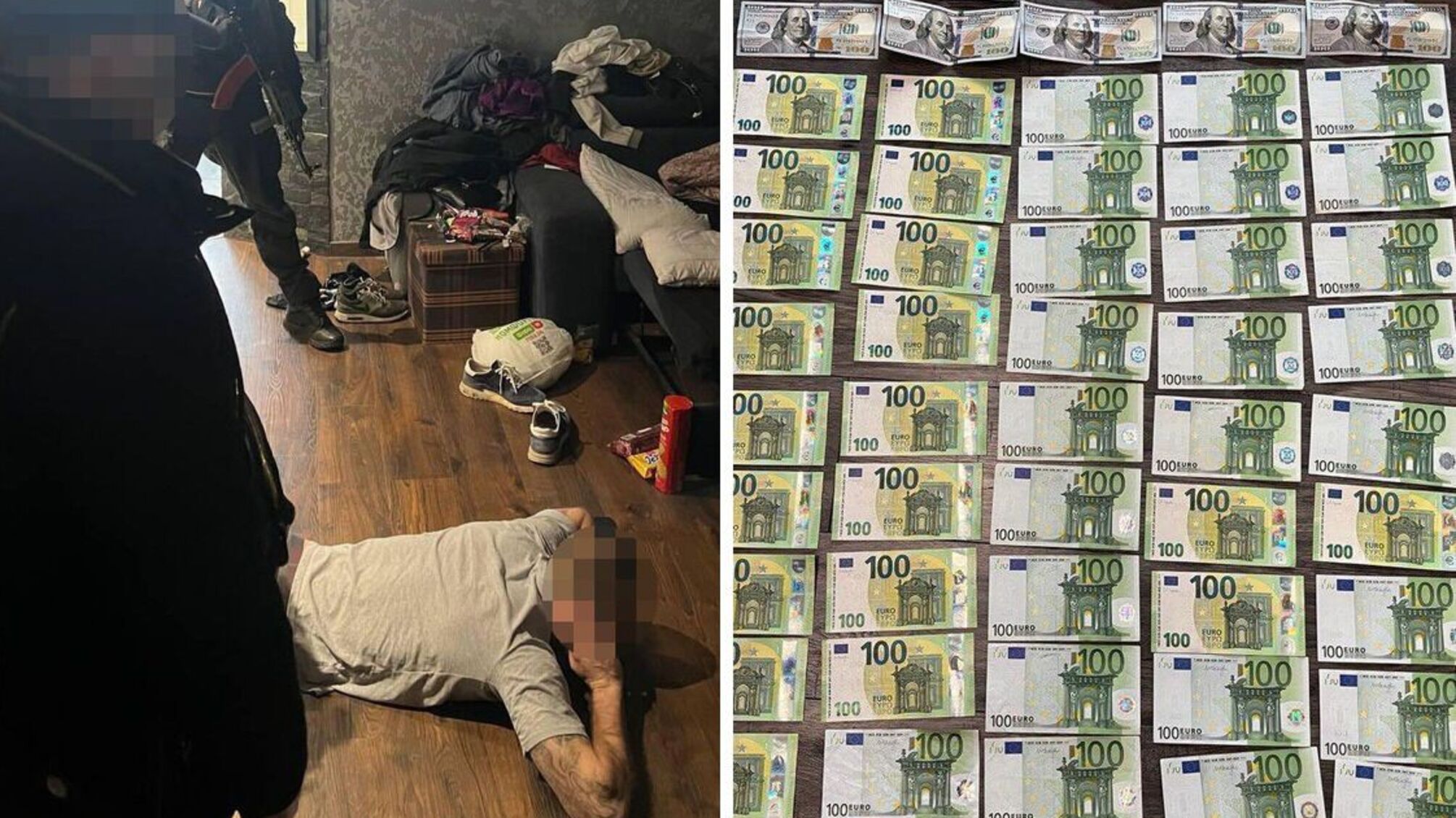 Затриманий і 10 тис. доларів