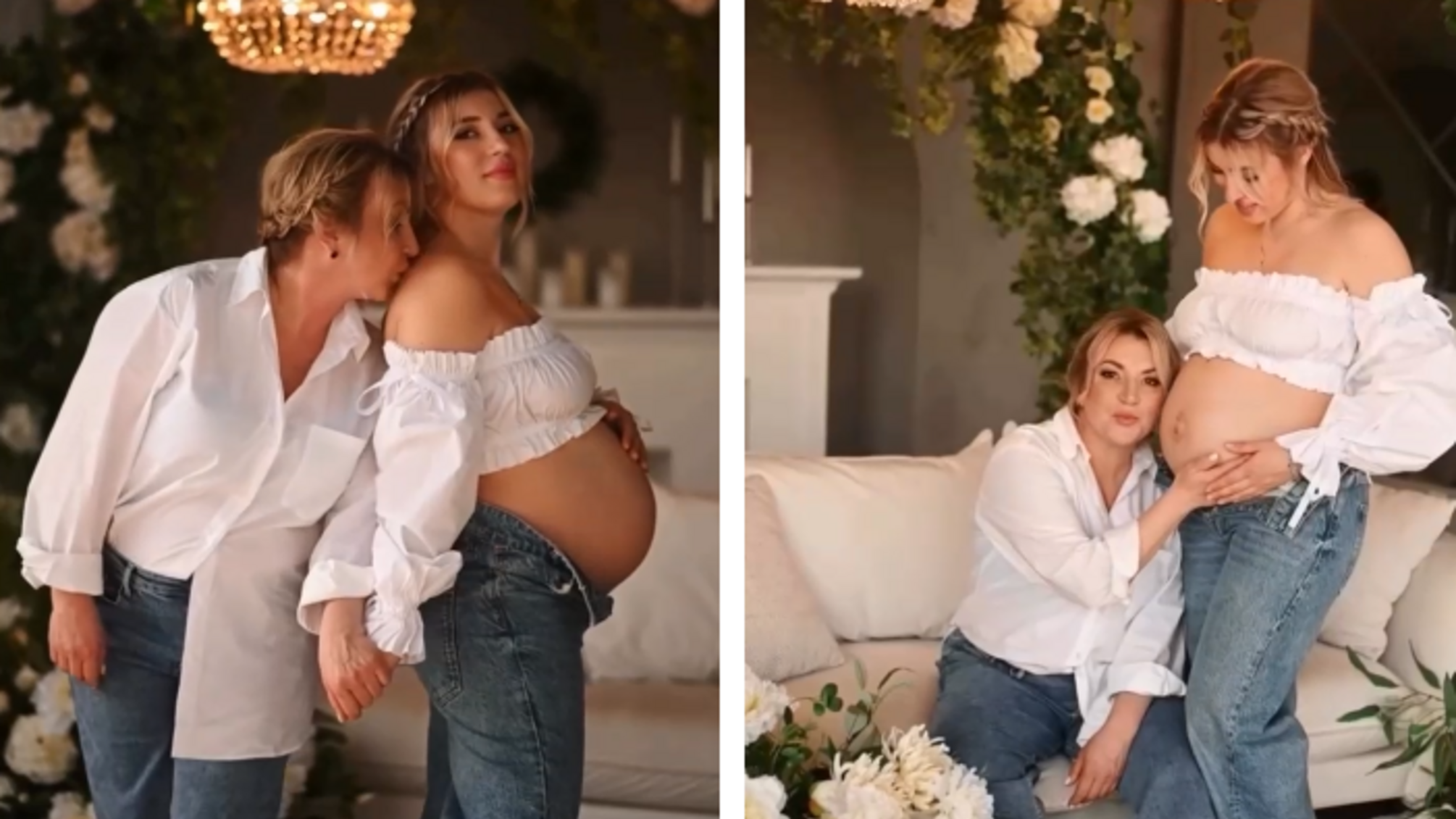 Инна Билоконь снялась в фотосессии с беременной дочерью