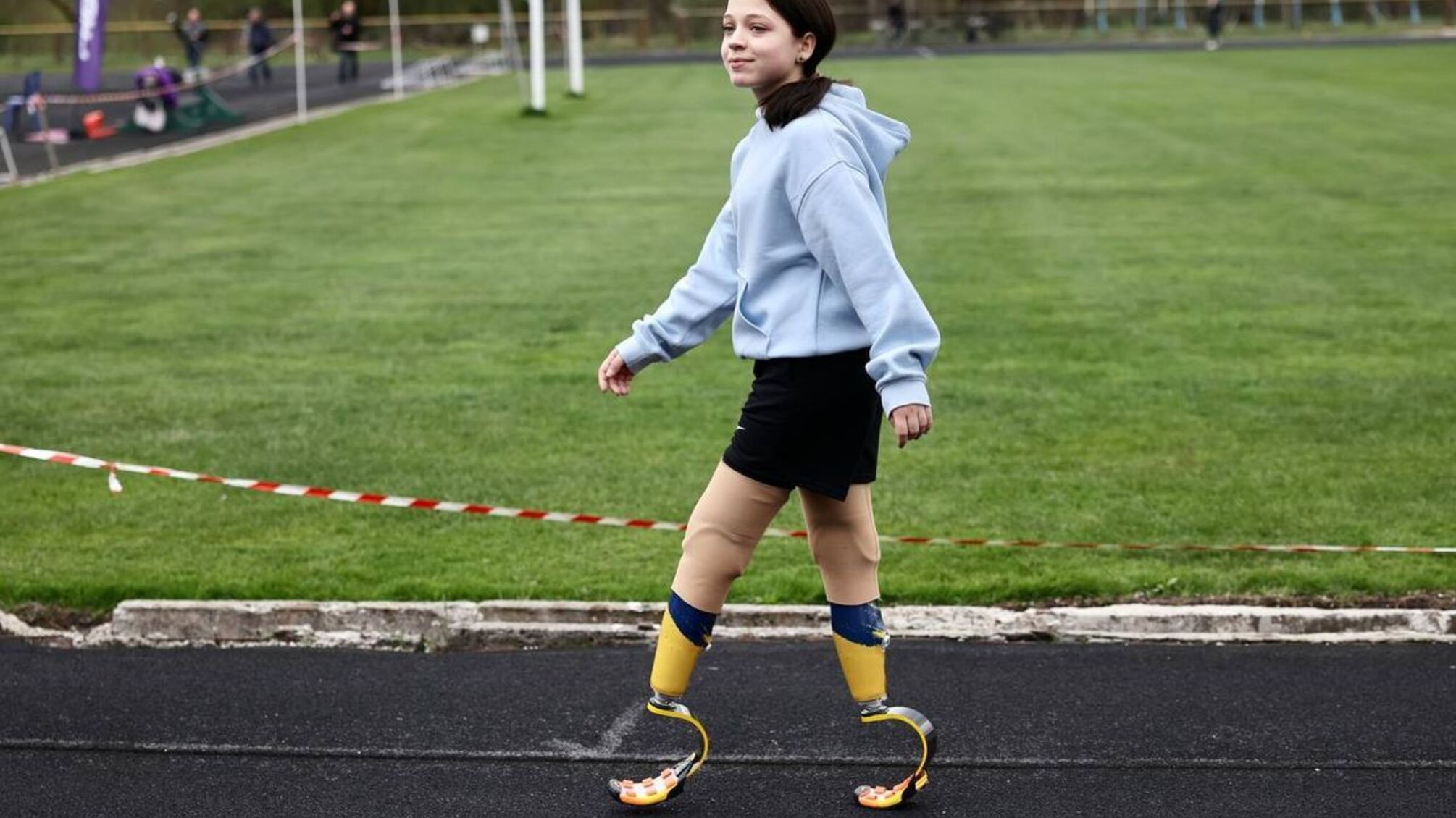 12-летняя украинка, потерявшая ноги из-за Краматорского обстрела вокзала, пробежит на Бостонском марафоне