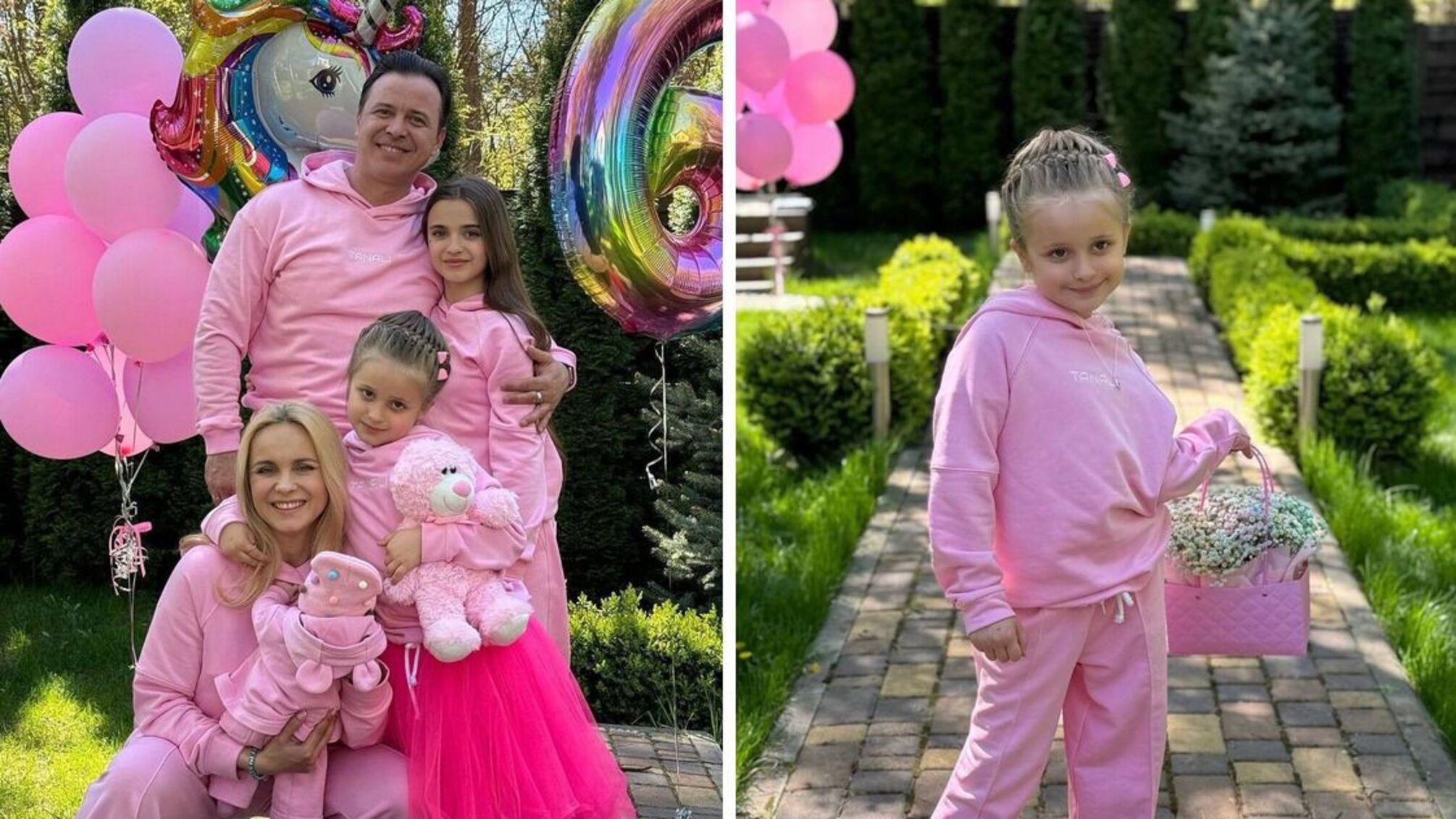 Розовый бум: Лилия Ребрик показала кадры празднования дня рождения средней дочери