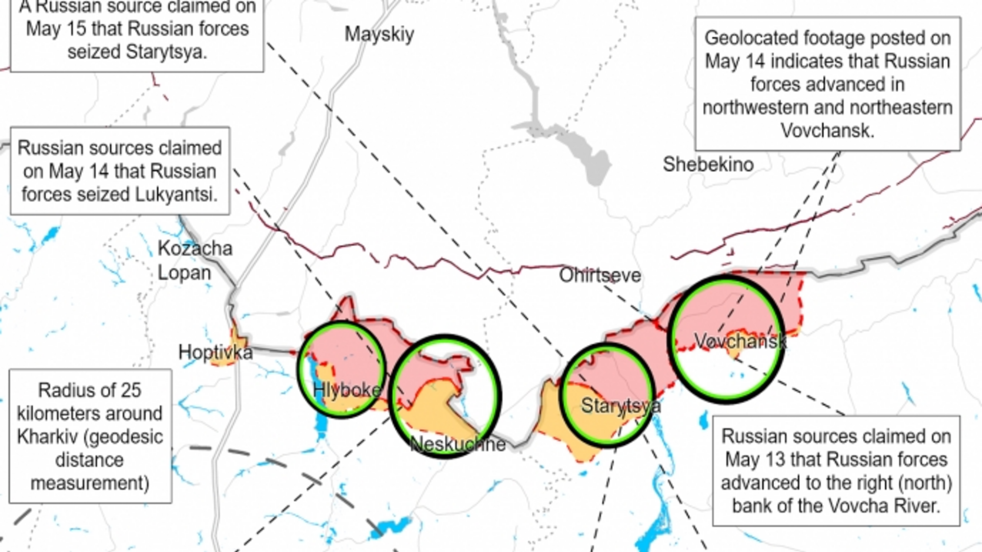 Російські війська створюють буферну зону на півночі Харківщини, – ISW