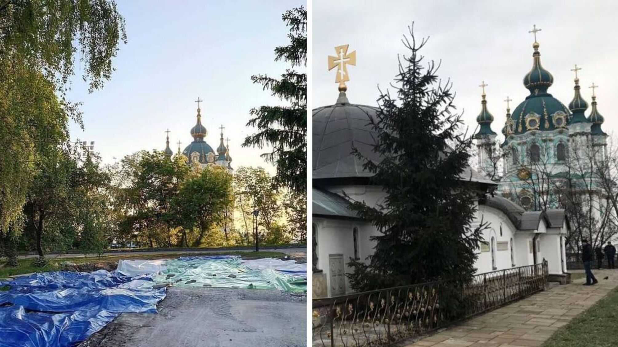 В Киеве снесли незаконную 'церковь-самострой' УПЦ МП вблизи Десятинной церкви