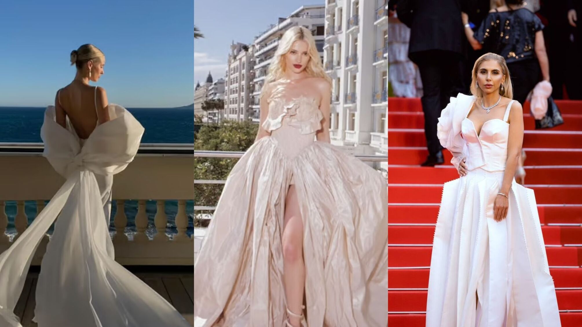 Украинские бренды покорили Каннский кинофестиваль — три эффектных образа звезд.