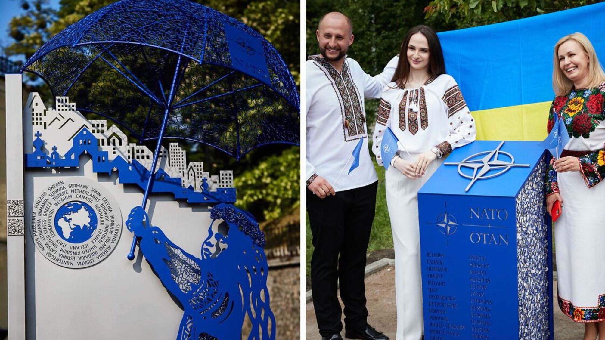 Торжественное открытие 'Сквера НАТО' к 75-летию создания альянса