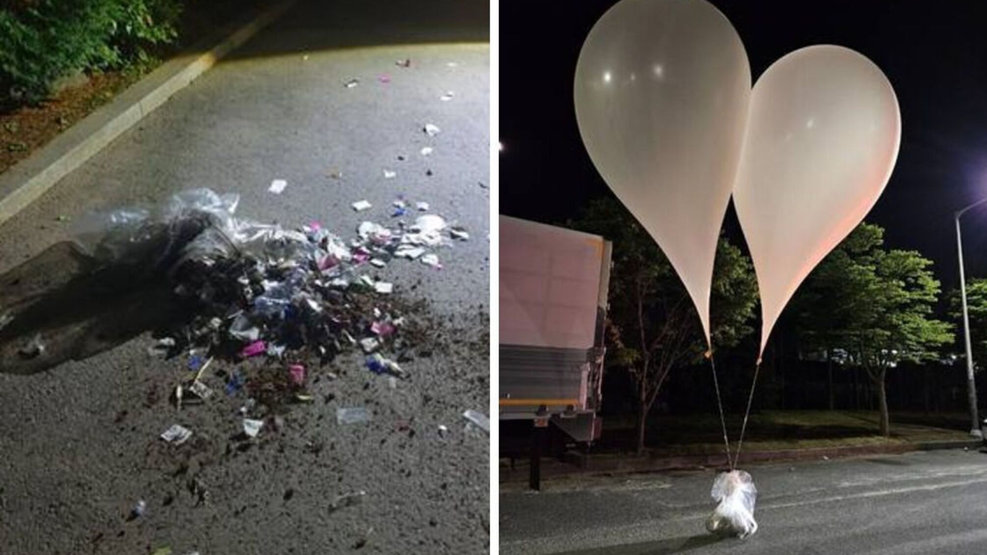 Северная Корея отправила более 150 воздушных шаров с мусором в Южную Корею