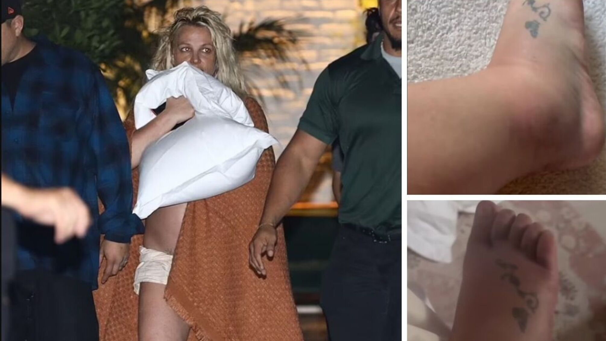 Бритни Спирз получила травму ноги, после ночи с бывшим