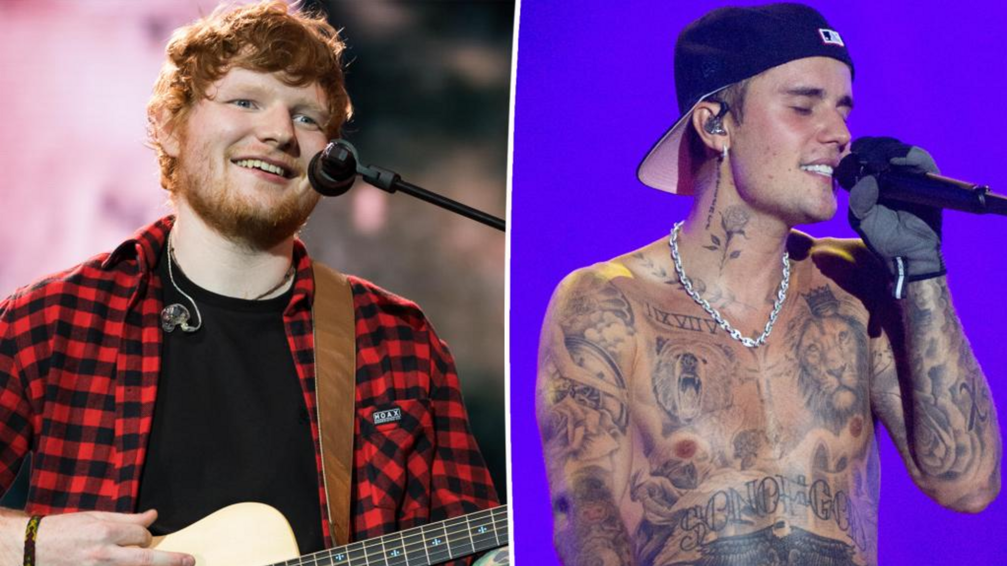 Эд Ширан и Джастин Бибер