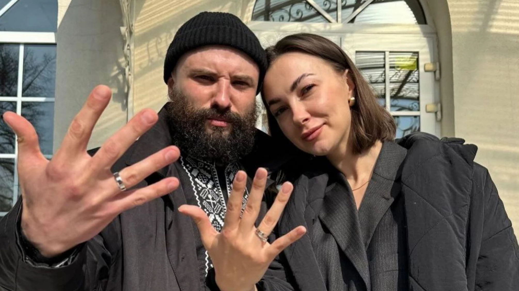 Віктор Розовий з дружиною