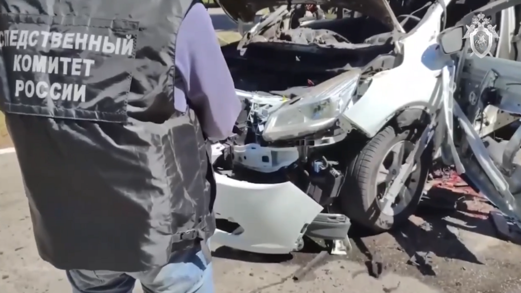 В Бердянске взорвали автомобиль коллаборанта: он погиб (видео)