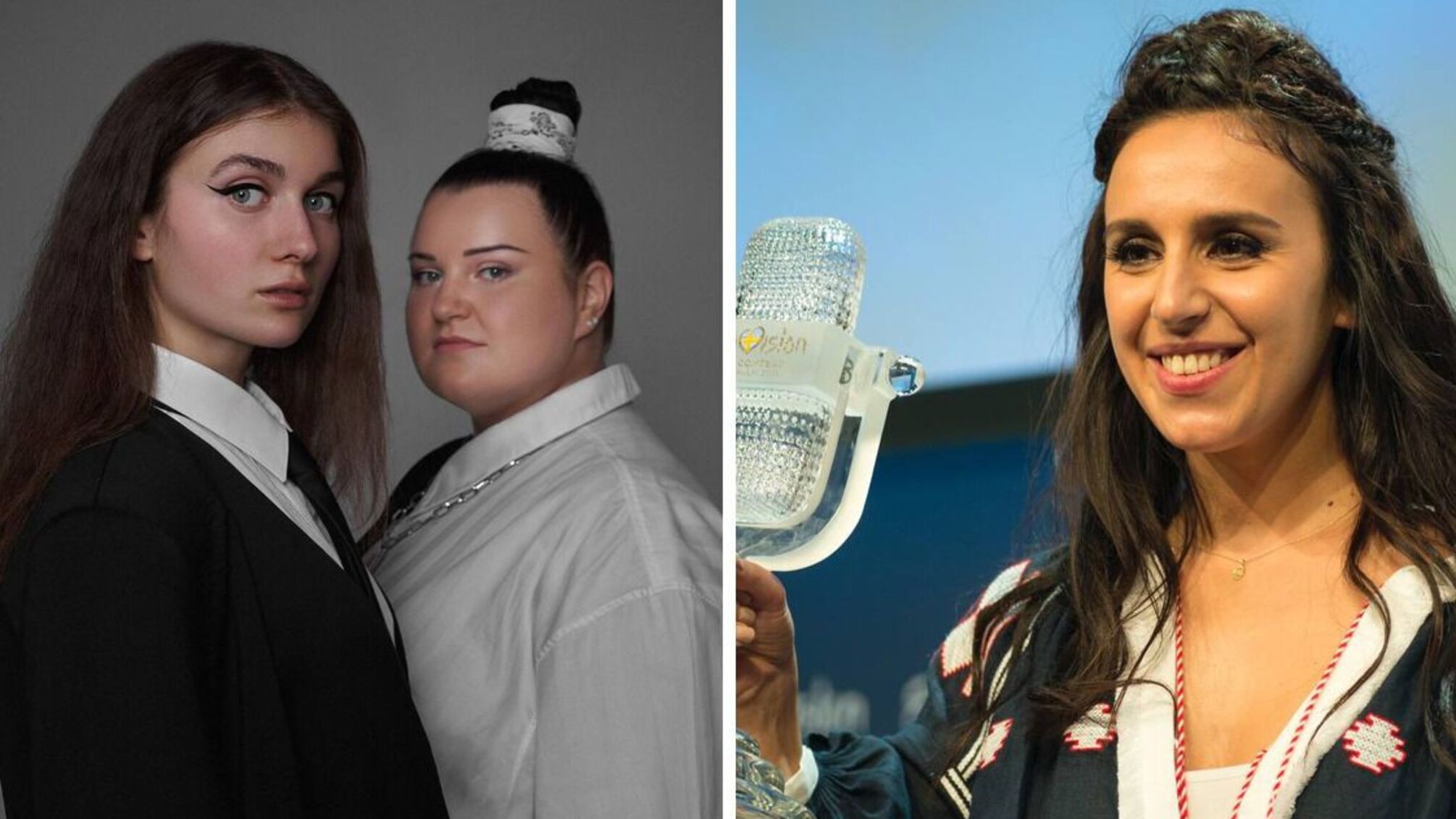 alyona alyona и Jerry Heil и Джамала с кубком Евровидения