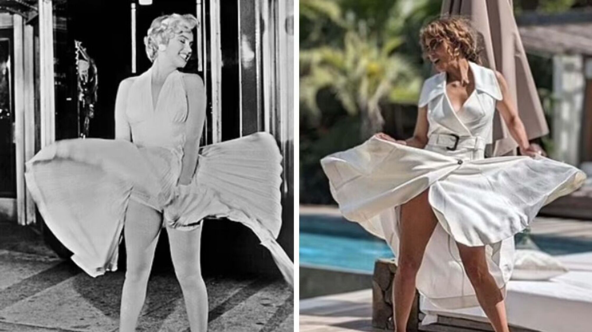 Холли Берри воплотила образ Мэрилин Монро в новой фотосессии у бассейна
