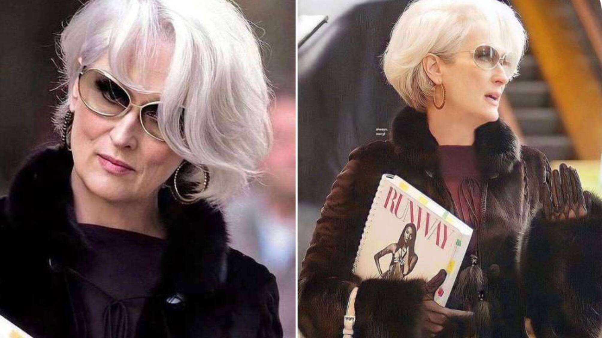 Звездный визажист превратился в Миранда Пристли для кутюрного показа Balenciaga