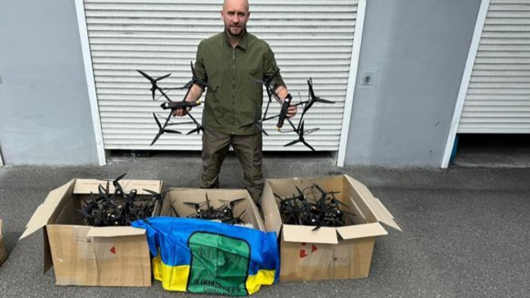 Роман Бочкала з FPV-дронами