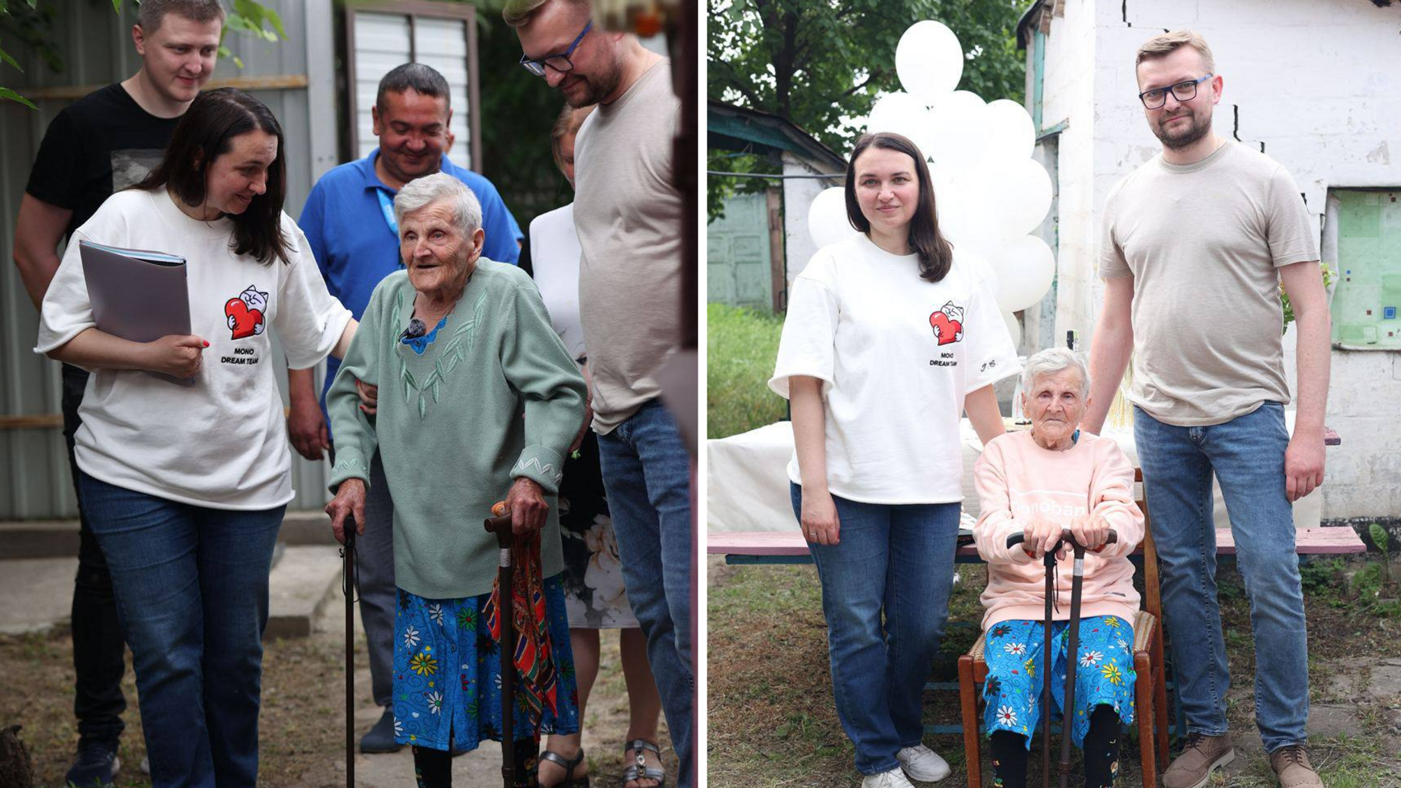 Monobank придбав будинок 98-річній жінці, яка пішки пройшла 10 км під обстрілами з Очеретиного