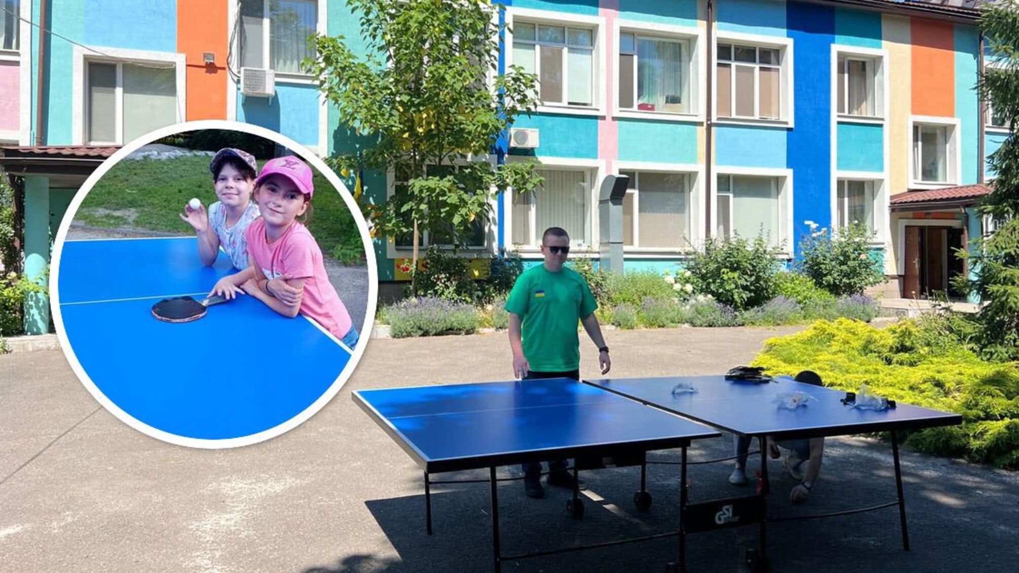 Команда БФ 'Батальон Волонтер' передала новенький настольный теннис для воспитанников столичного детдома