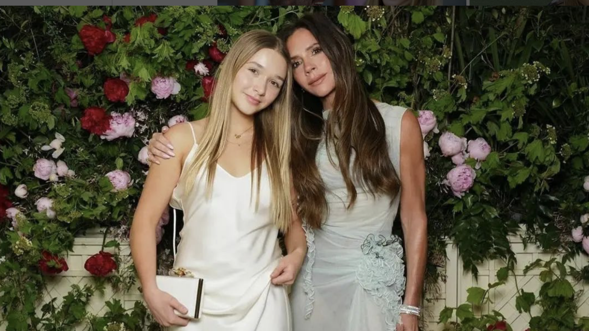 фото Виктории Бекхэм с дочерью Харпер