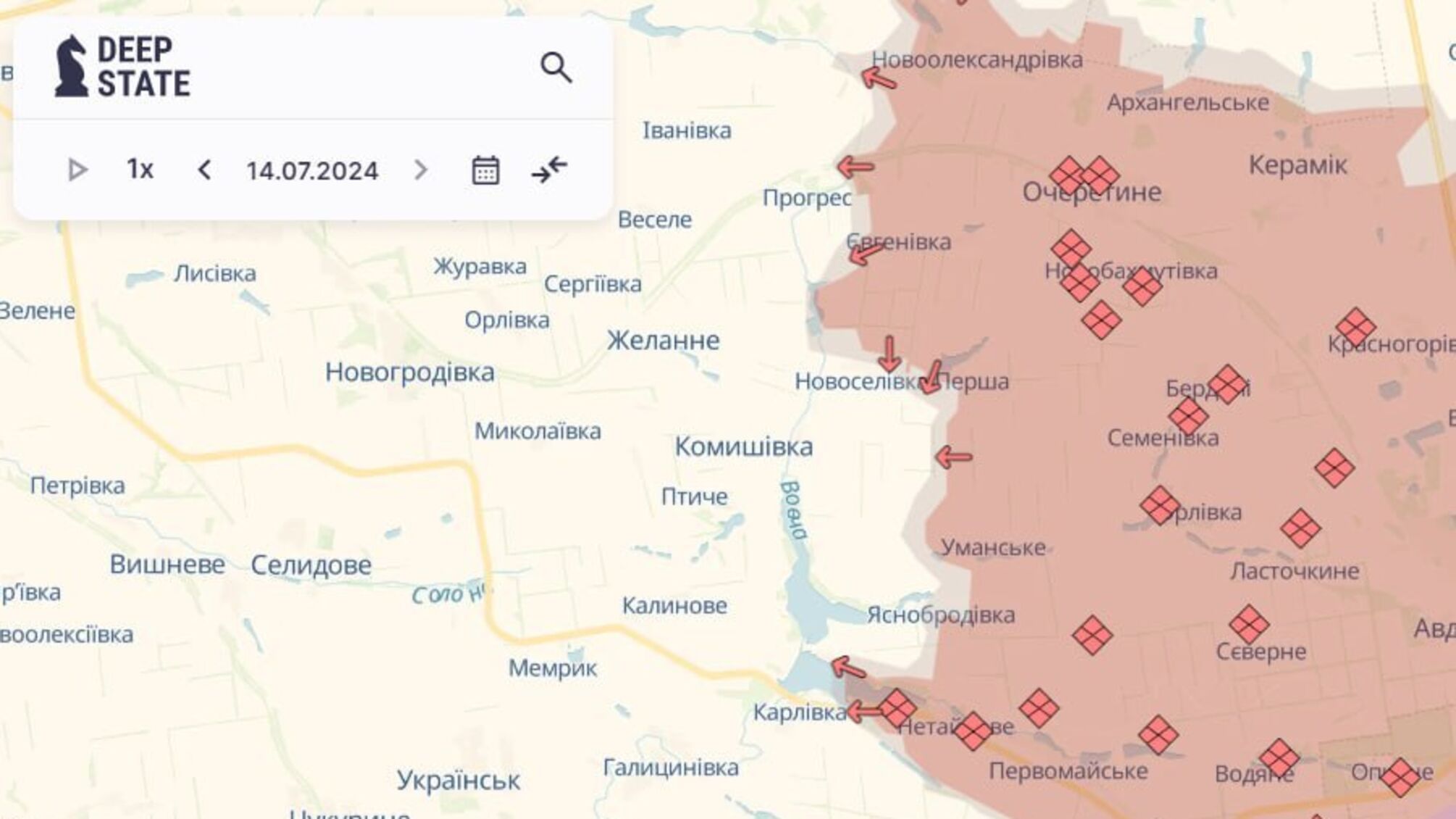 Окупанти просунулися на Донбасі поблизу кількох населених пунктів, – DeepState