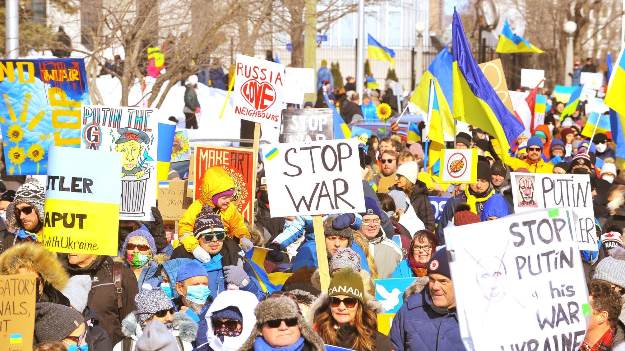 митинги в поддержку Украины