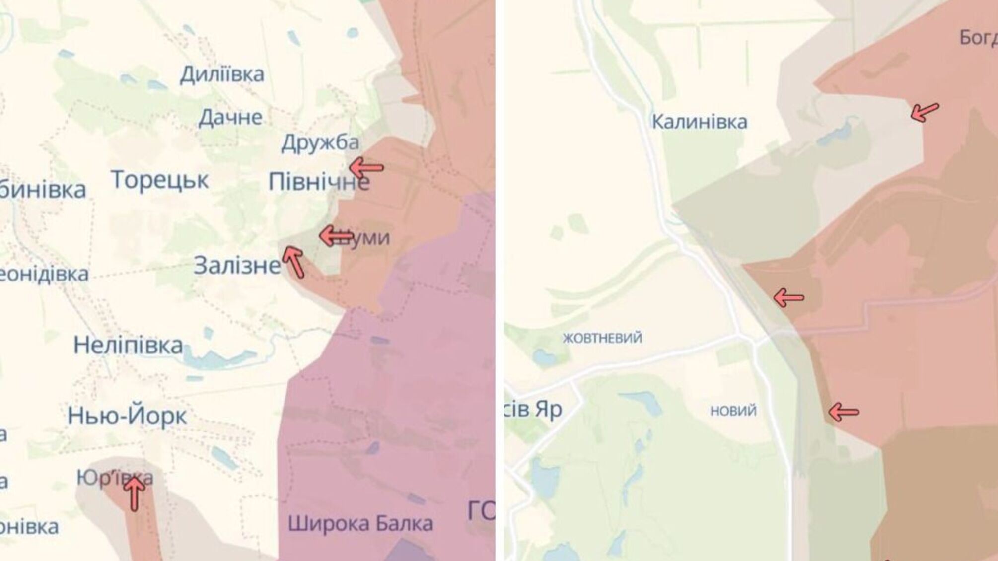 Ворог просунувся біля кількох населених пунктів на Сході України