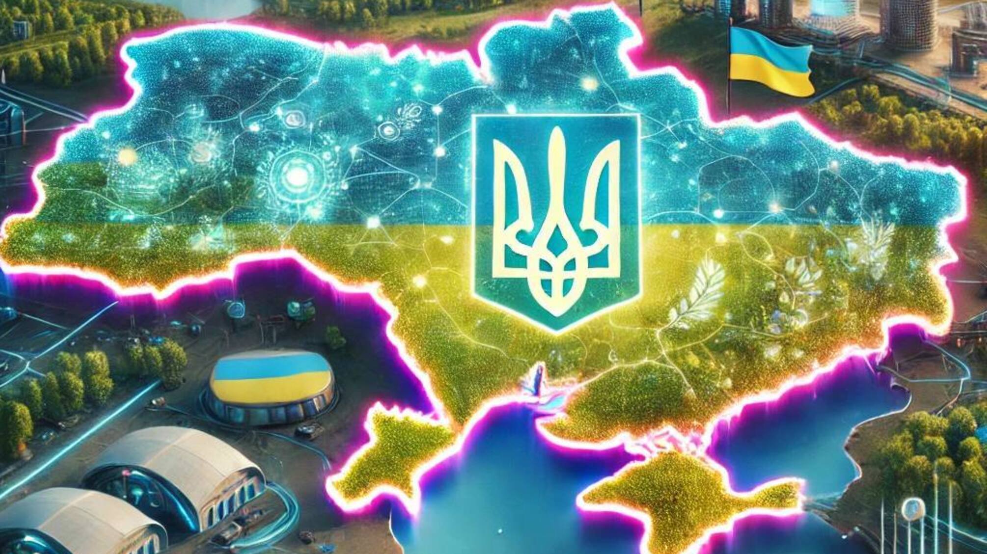 Карта Украины за 100 лет по мнению ИИ