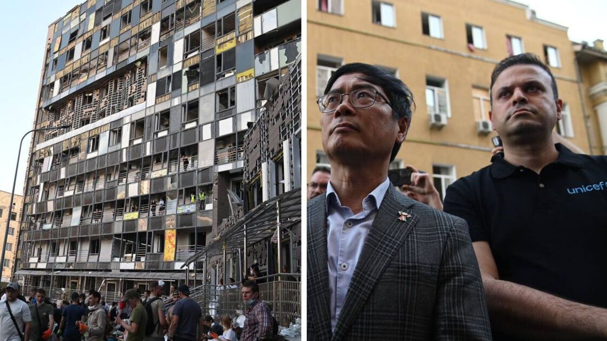 Міжнародна делегація відвідала 'Охматдит' після російського ракетного удару