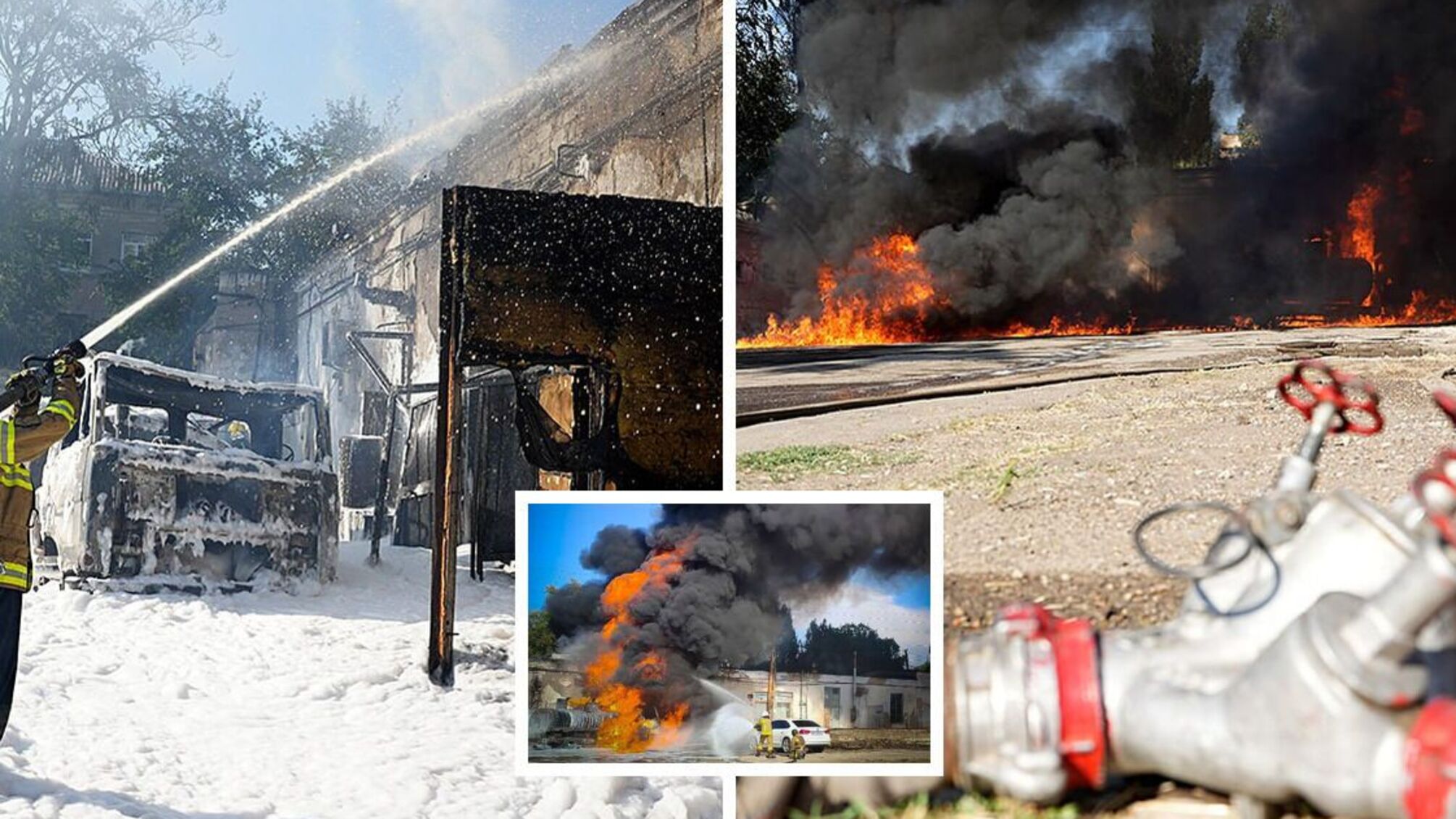 Вогнеборці ліквідували масштабну пожежу на автотранспортному підприємстві